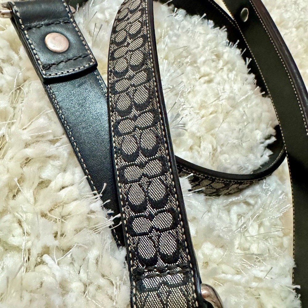 Coach Monogram Leather Dog Leash - Picture 2 of 8